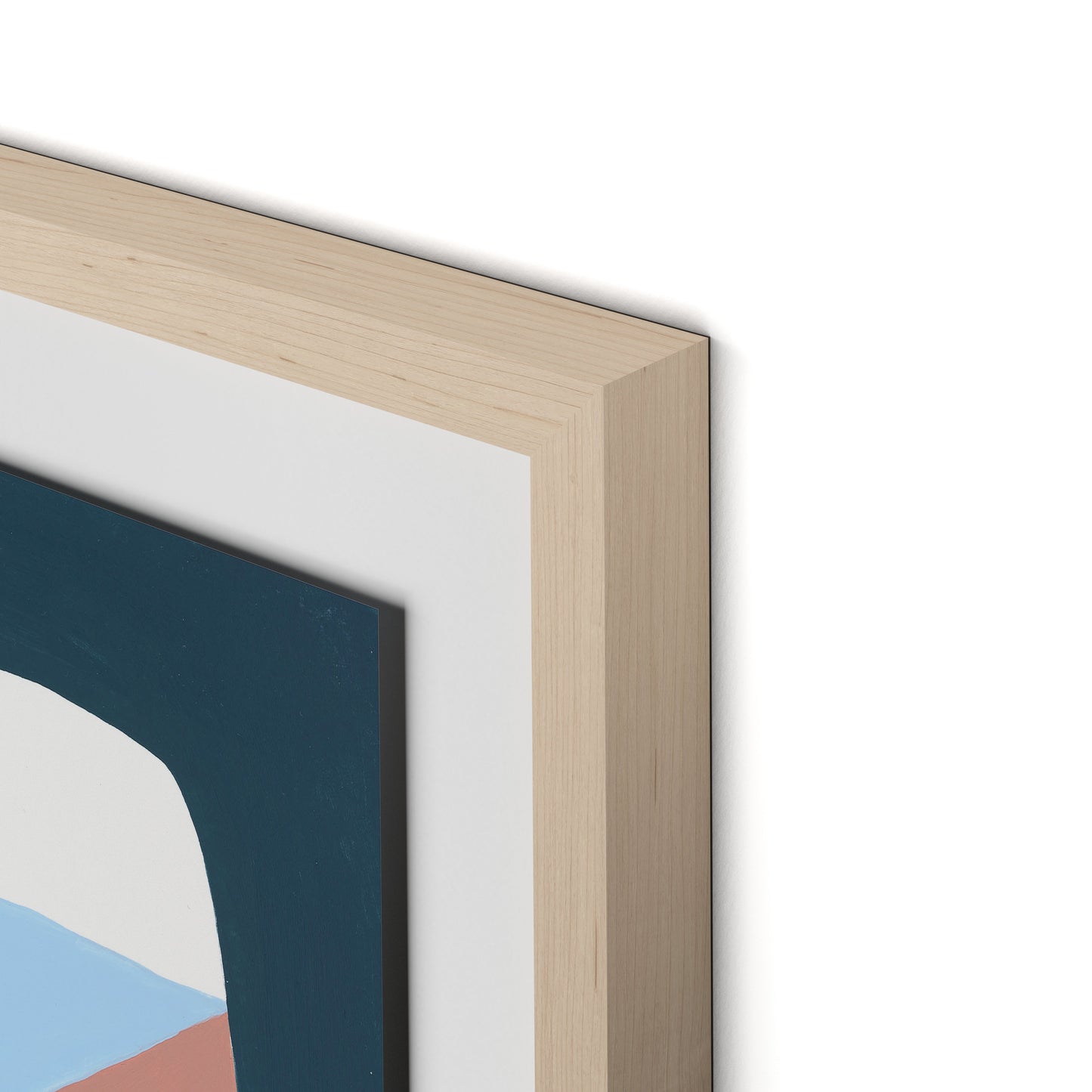 Walking No. 1 Framed Paper / 26 x 32 in / Natural Maple