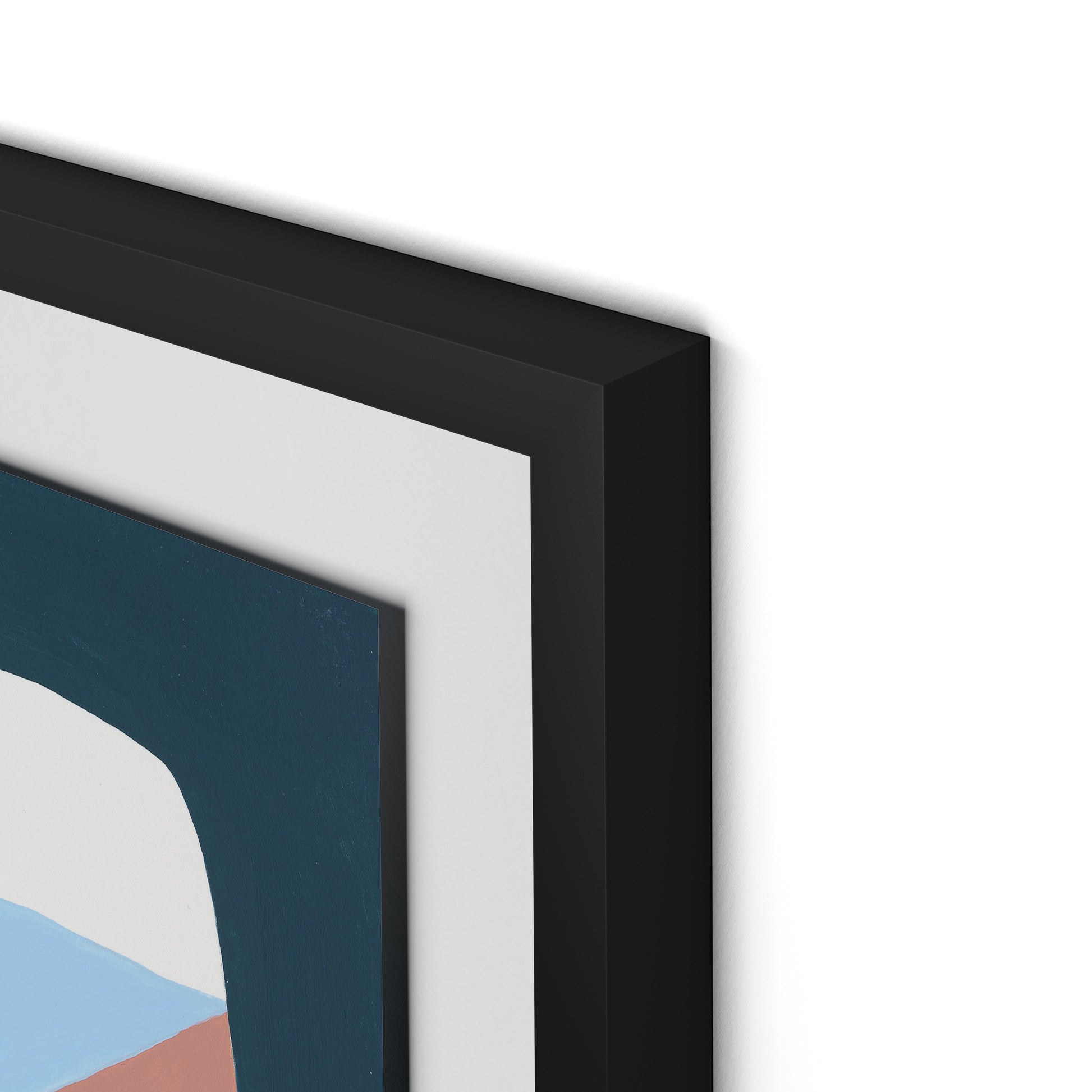 Walking No. 1 Framed Paper / 26 x 32 in / Black