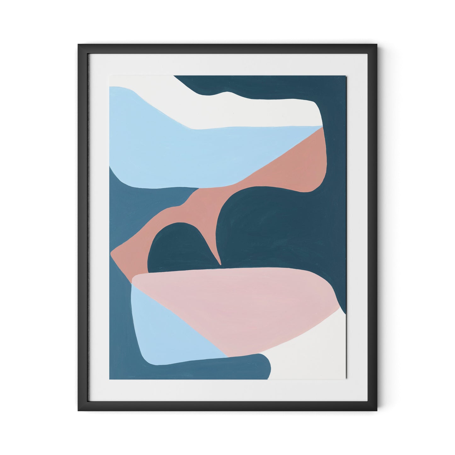 Walking No. 1 Framed Paper / 26 x 32 in / Black