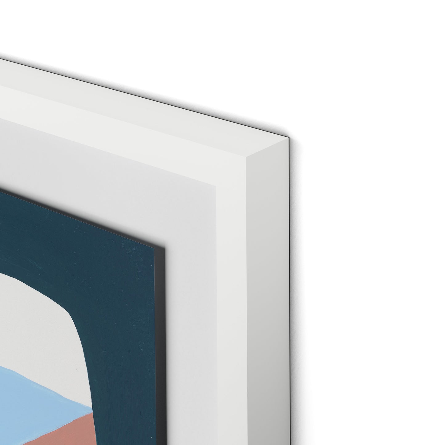 Walking No. 1 Framed Paper / 26 x 32 in / White