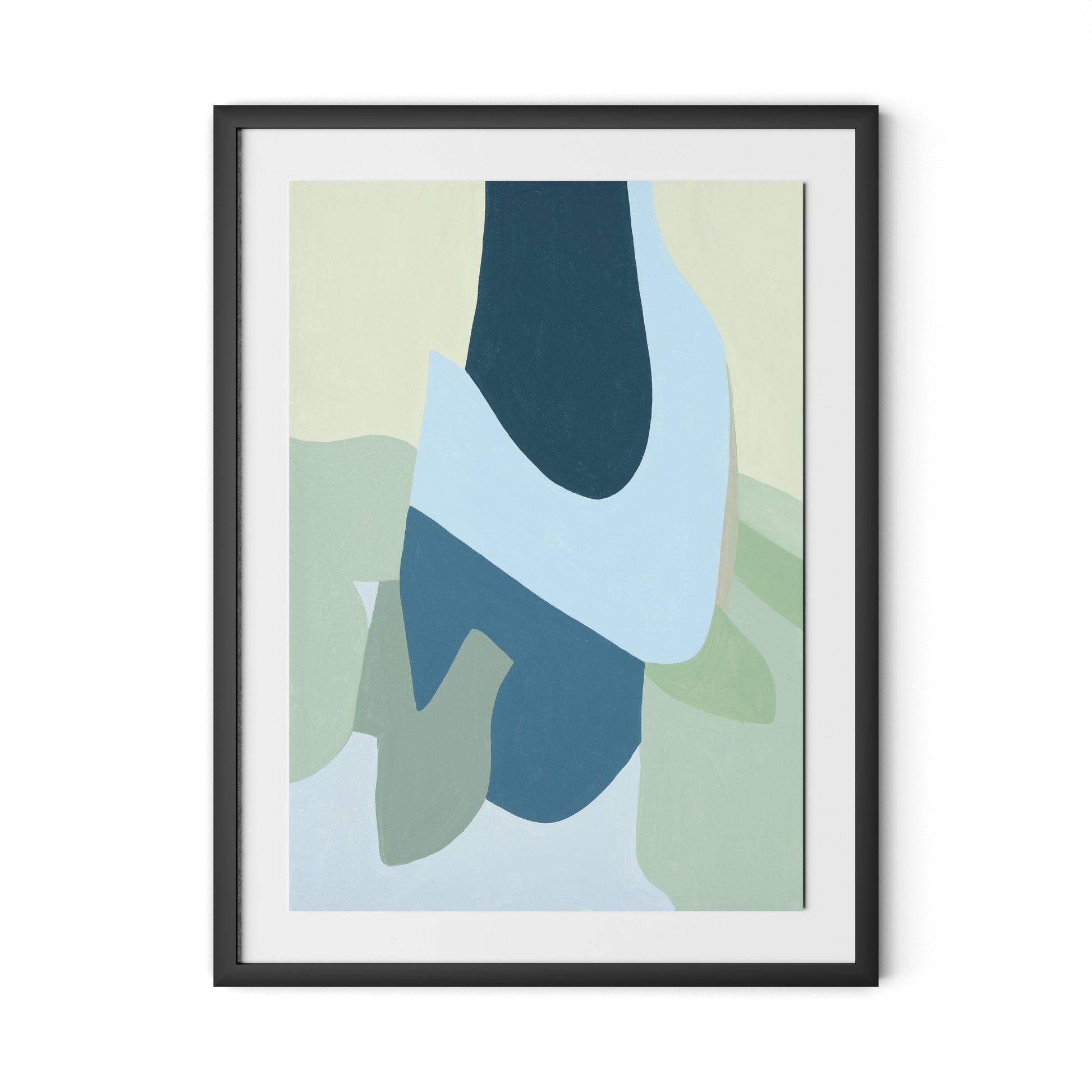 Walking No. 2 Framed Paper / 24 x 32 in / Black