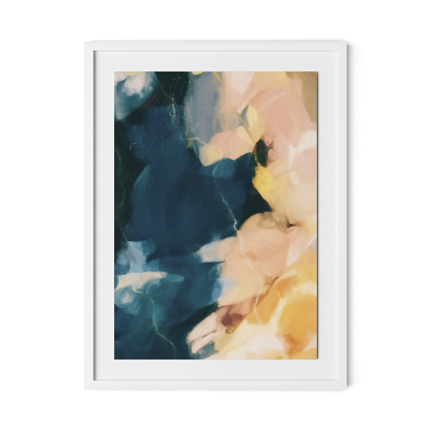 Merielle Framed Paper / 24 x 32 in / White