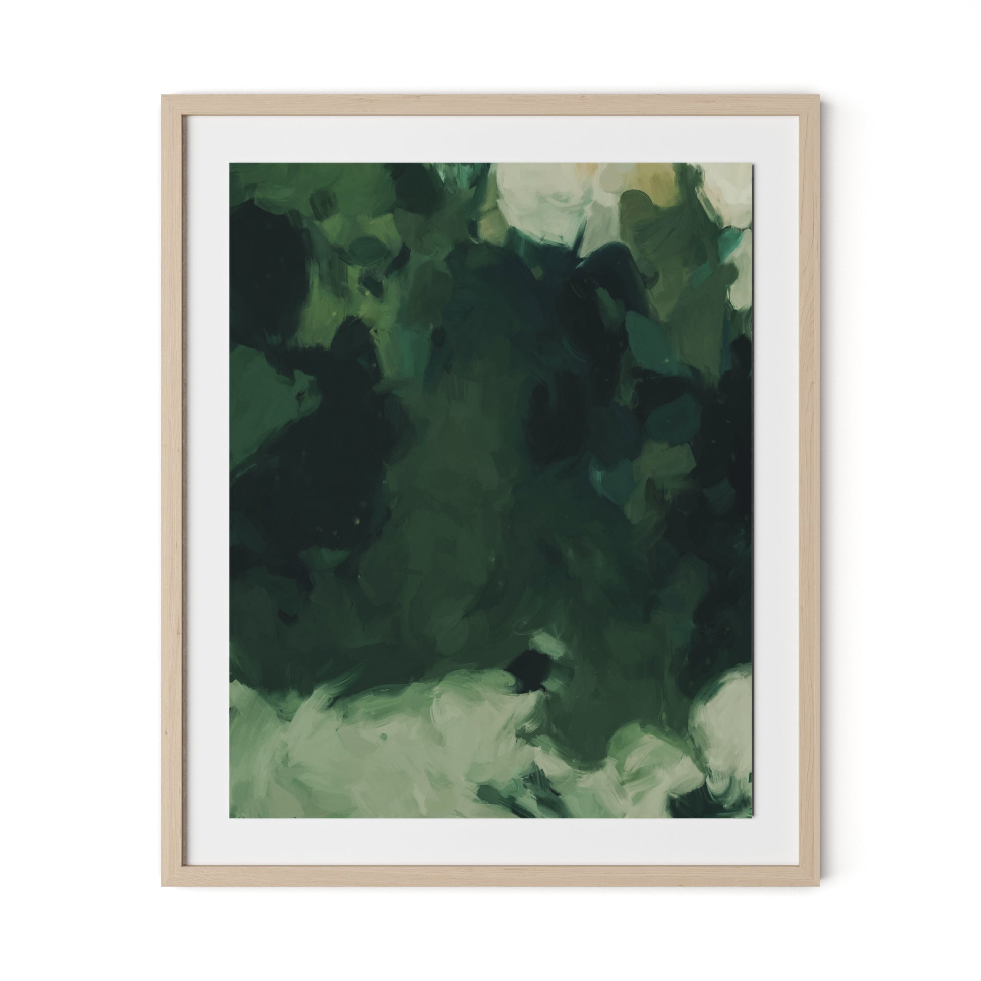 Beneath the Sea Framed Paper / 26.5 x 32 in / Natural Maple