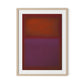 Composition Burgundy Framed Paper / 24 x 32 in / Natural Maple