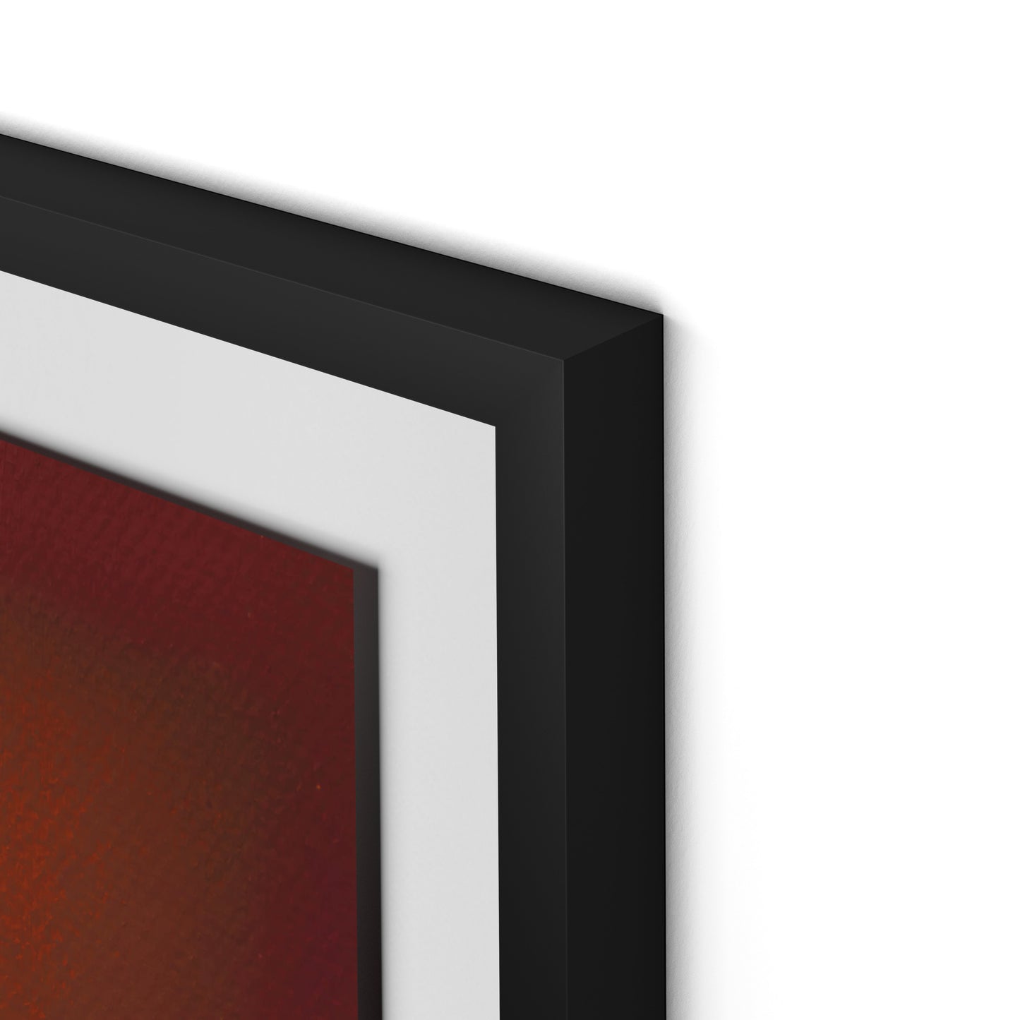 Composition Burgundy Framed Paper / 24 x 32 in / Black
