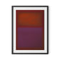 Composition Burgundy Framed Paper / 24 x 32 in / Black