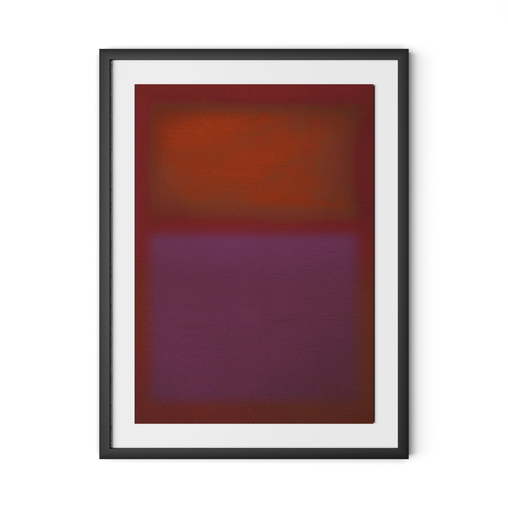 Composition Burgundy Framed Paper / 24 x 32 in / Black