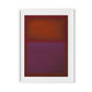 Composition Burgundy Framed Paper / 24 x 32 in / White