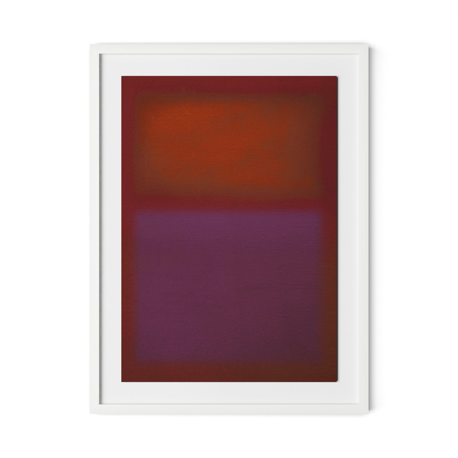 Composition Burgundy Framed Paper / 24 x 32 in / White