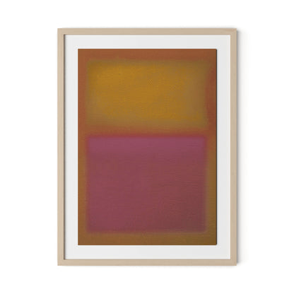 Composition Deep Framed Paper / 24 x 32 in / Natural Maple