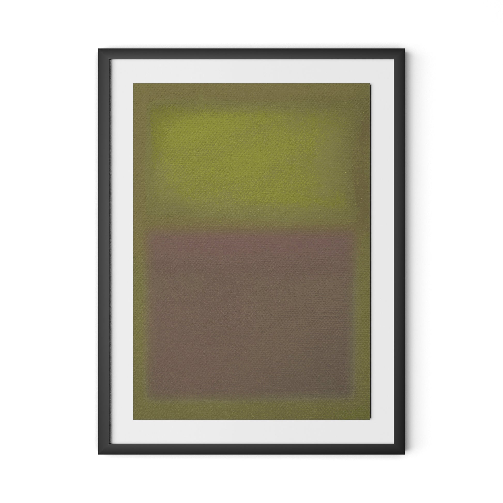 Composition Verdant Framed Paper / 24 x 32 in / Black