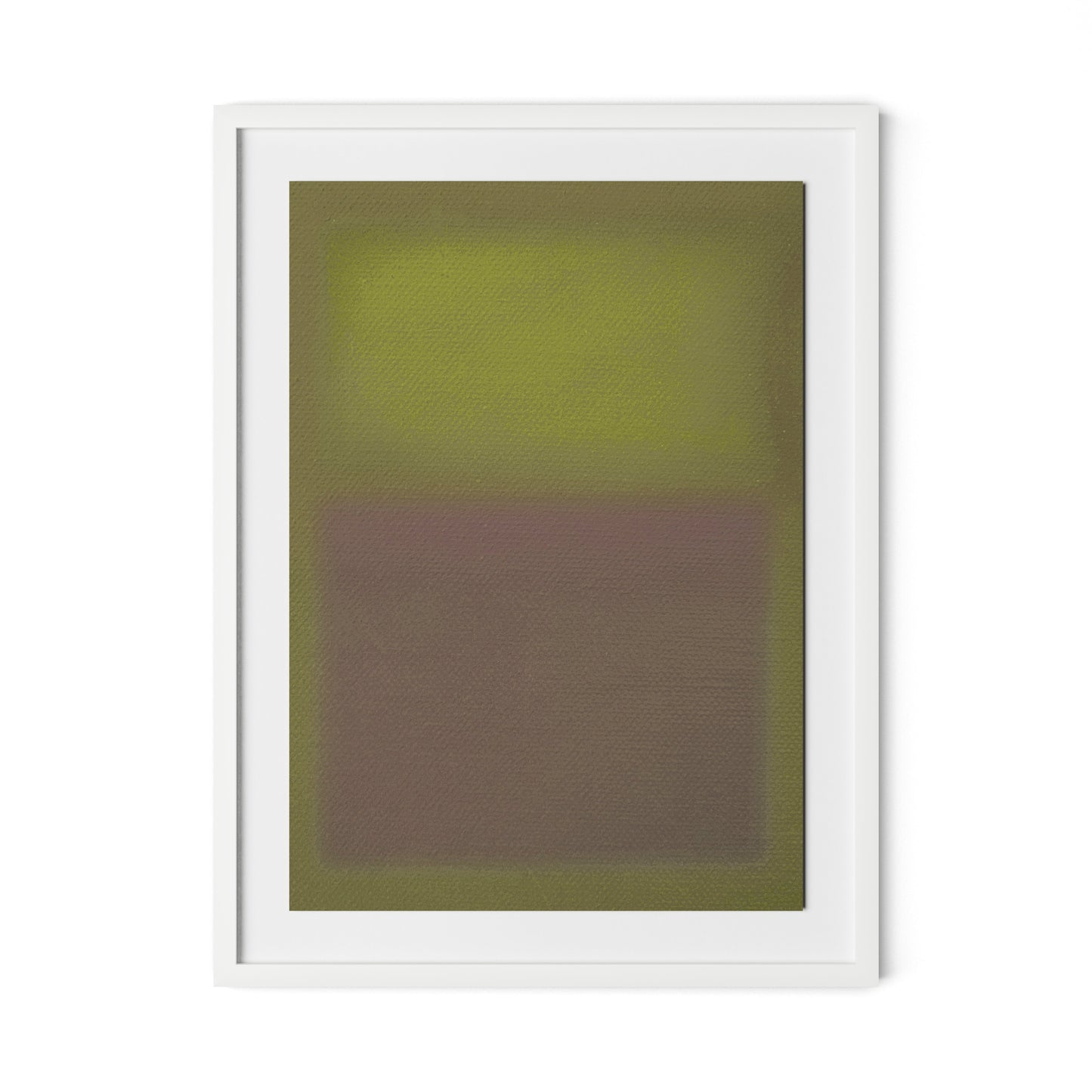 Composition Verdant Framed Paper / 24 x 32 in / White