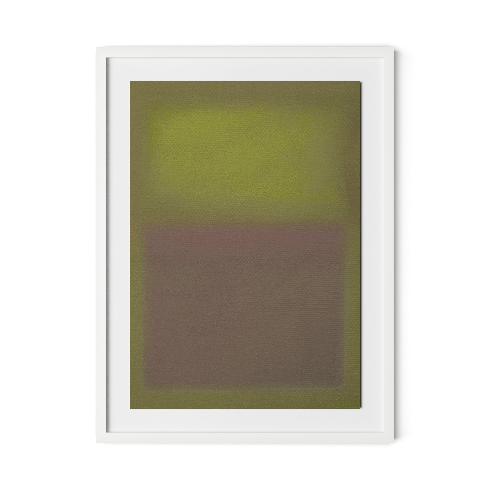 Composition Verdant Framed Paper / 24 x 32 in / White