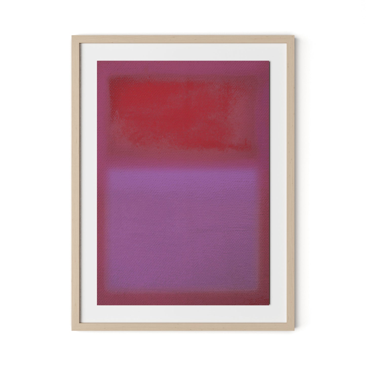 Composition Violet Framed Paper / 24 x 32 in / Natural Maple