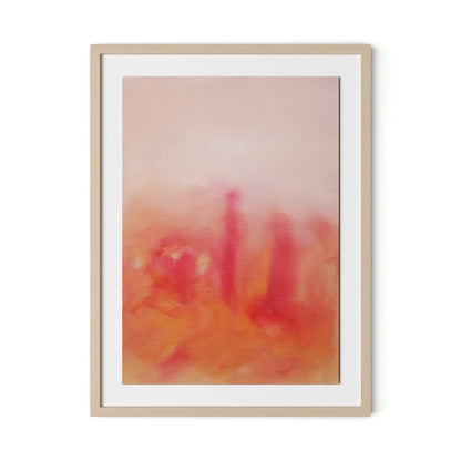 Marakech Figures V Framed Paper / 24 x 32 in / Natural Maple