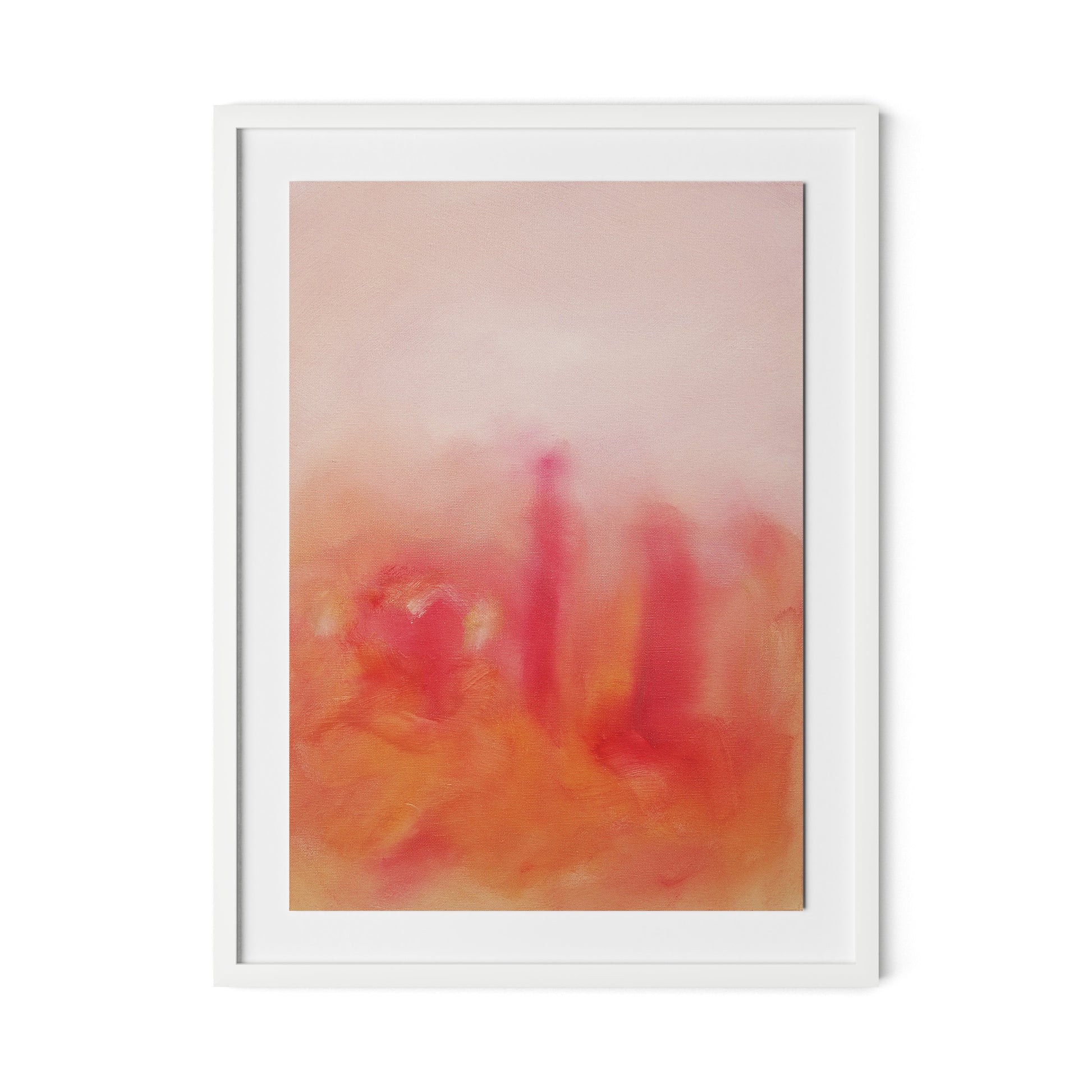 Marakech Figures V Framed Paper / 24 x 32 in / White