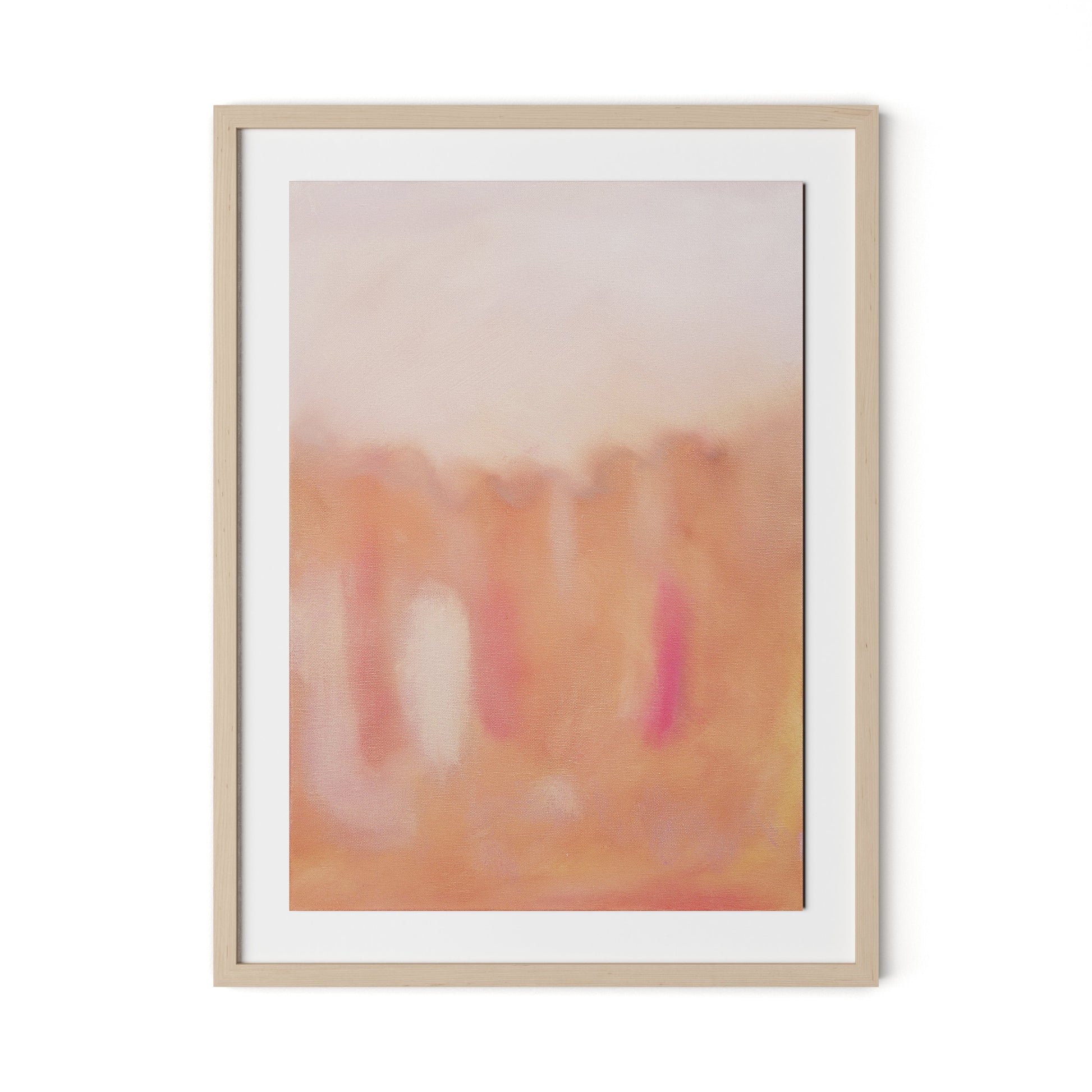 Marakech Framed Paper / 24 x 32 in / Natural Maple