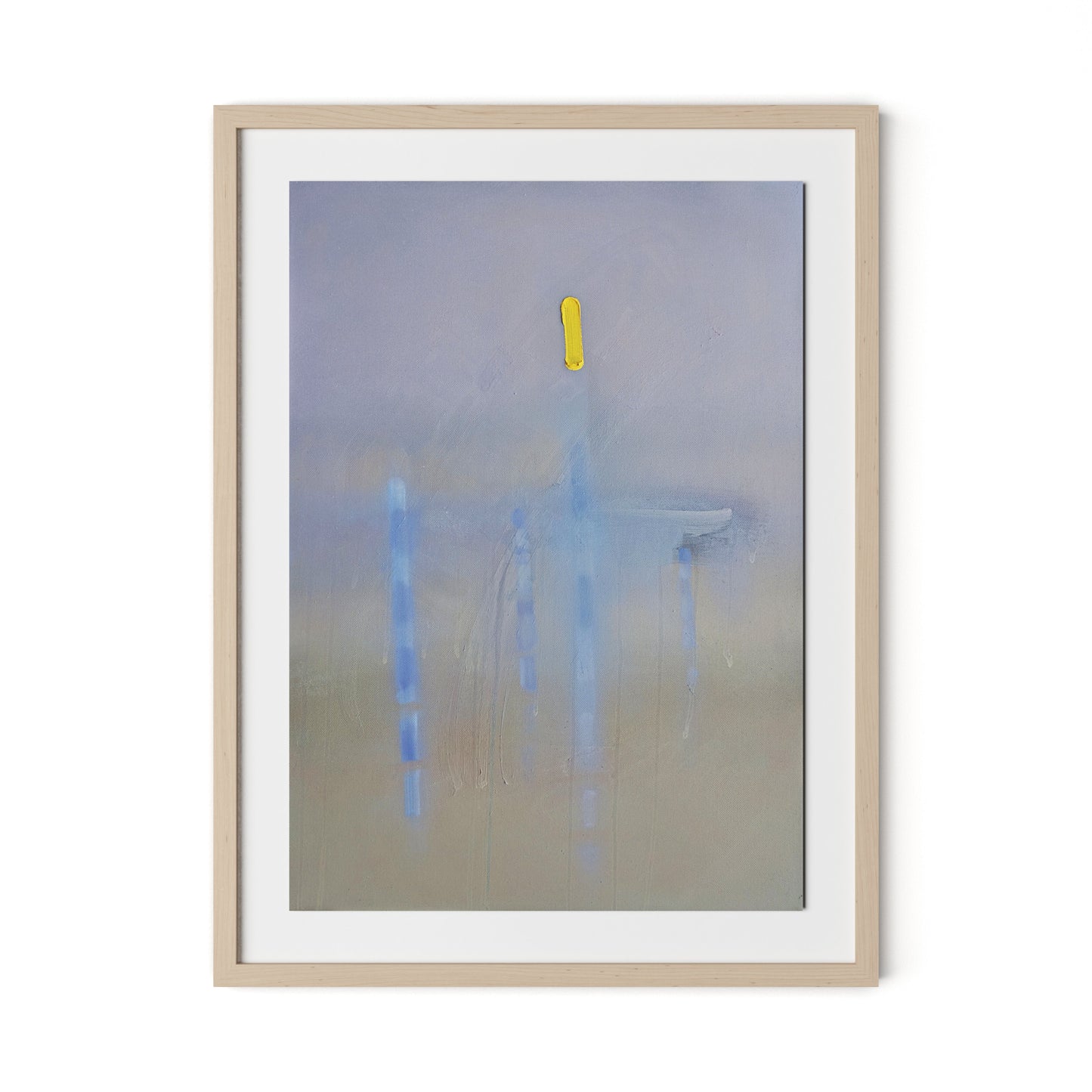 Lagoon Framed Paper / 24 x 32 in / Natural Maple