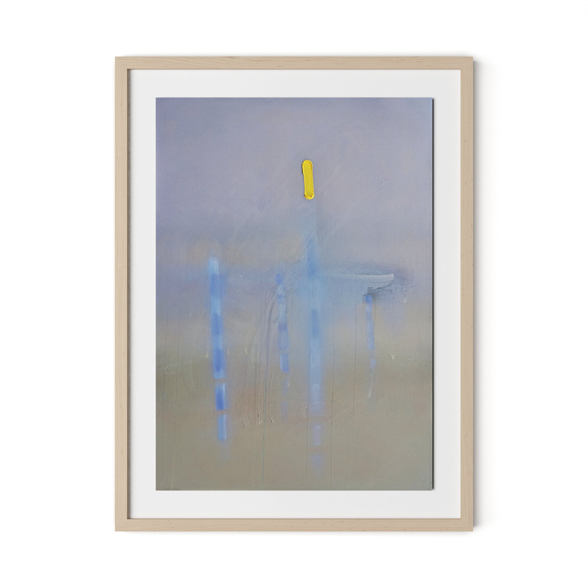 Lagoon Framed Paper / 24 x 32 in / Natural Maple