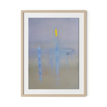 Lagoon Framed Paper / 24 x 32 in / Natural Maple