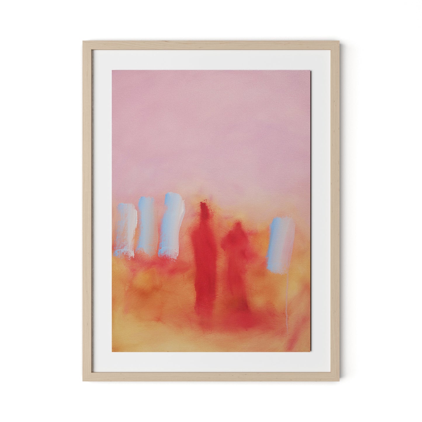 Wash Day Marakech Framed Paper / 24 x 32 in / Natural Maple