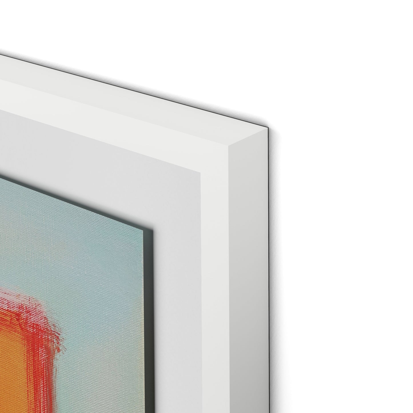 Figures in a Souk B Framed Paper / 24 x 32 in / White