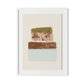 Pink Alpine Flax Framed Paper / 24 x 32 in / White