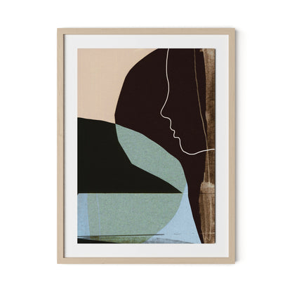 Evening Framed Paper / 24 x 32 in / Natural Maple