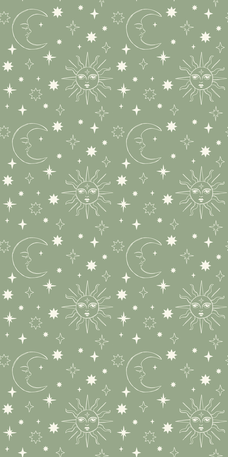Celestial Skies in Sage color