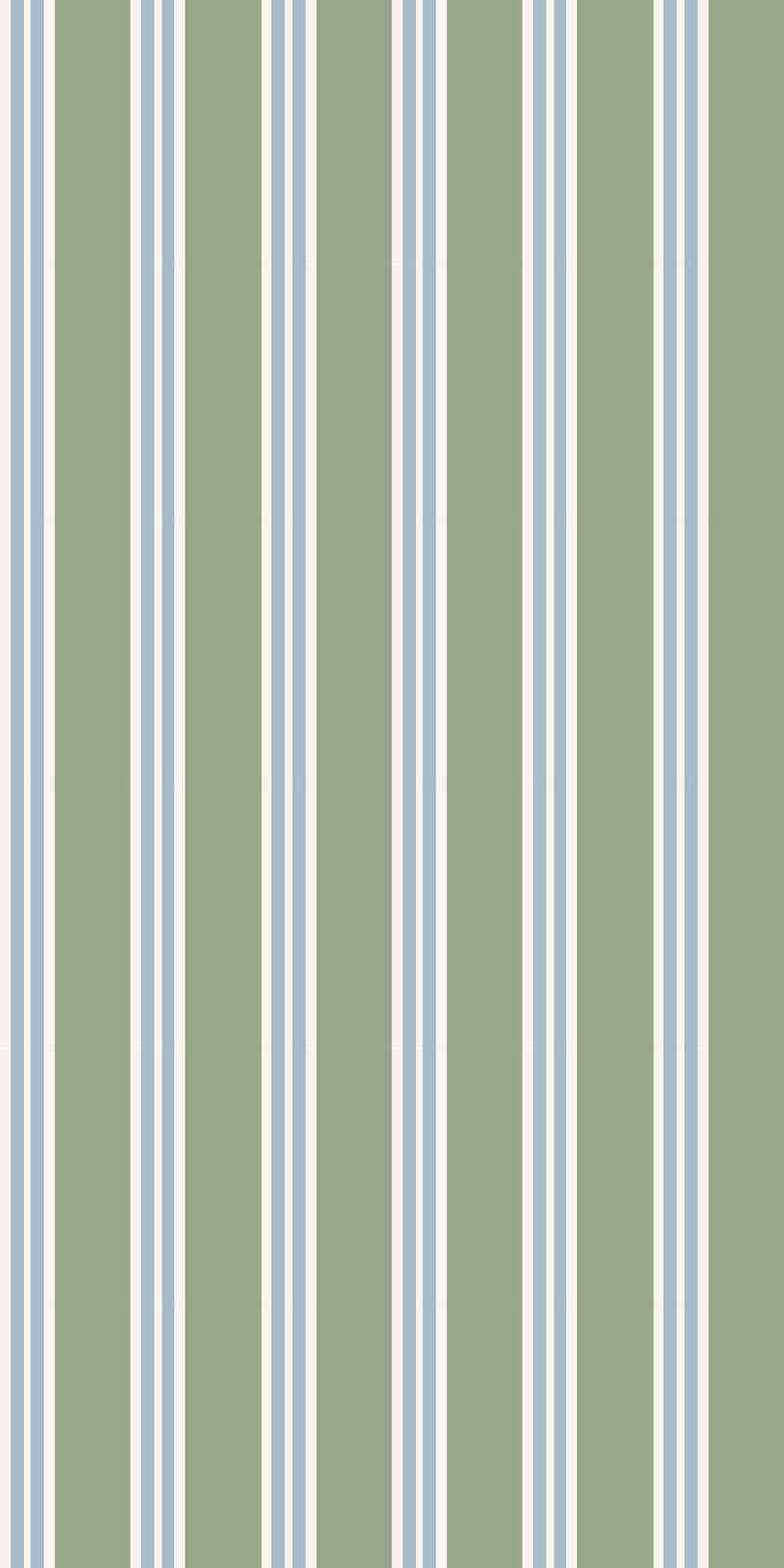 Charlie Stripe in Powder/Leaf color