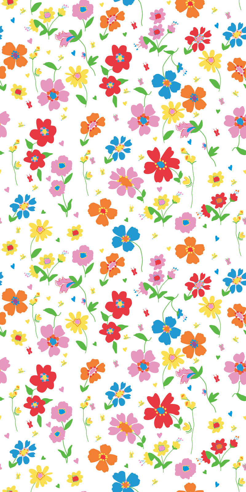 Childhood Floral in Passion color