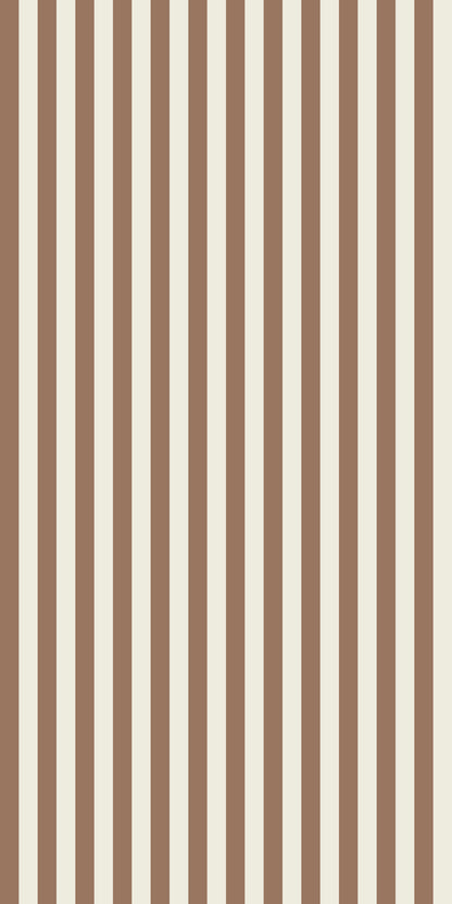 Image of Classic Stripe in Mocha Wallpaper