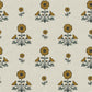 Image of Cosmo Block Print in Mustard/Light Tan Wallpaper