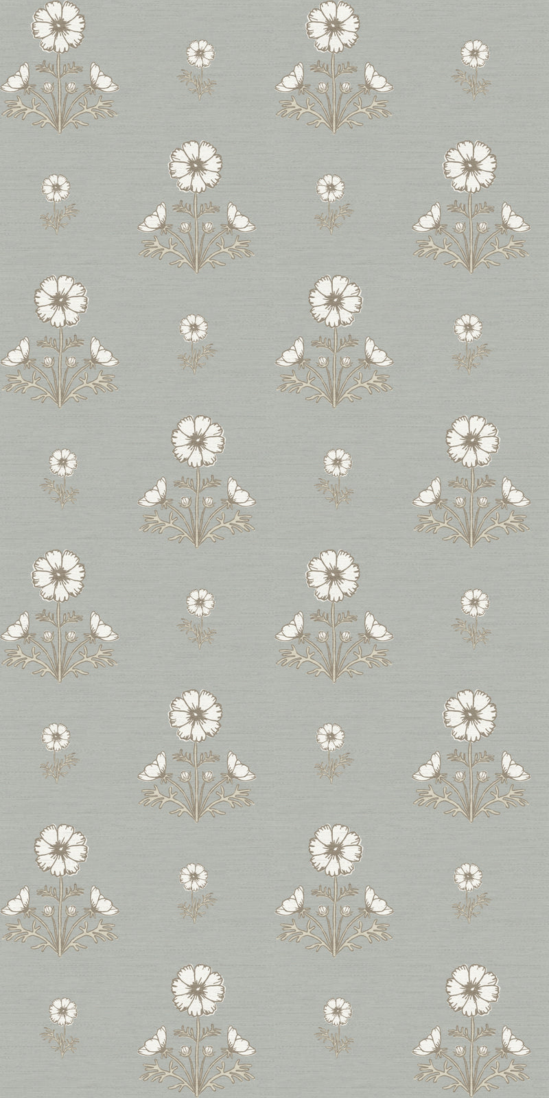 Cosmo Block Print in White/Blue/Gray color