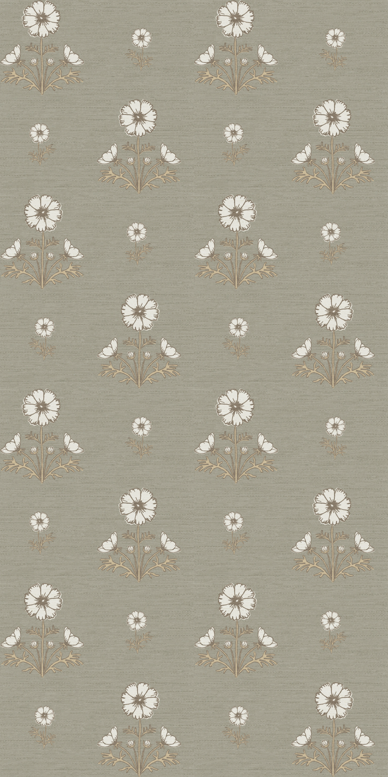 Cosmo Block Print in White/Sage color