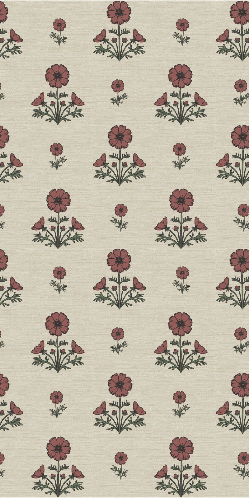 Cosmo Block Print in Pink/Light Tan color