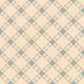 Country Quilt Wallpaper in Tan/Blue