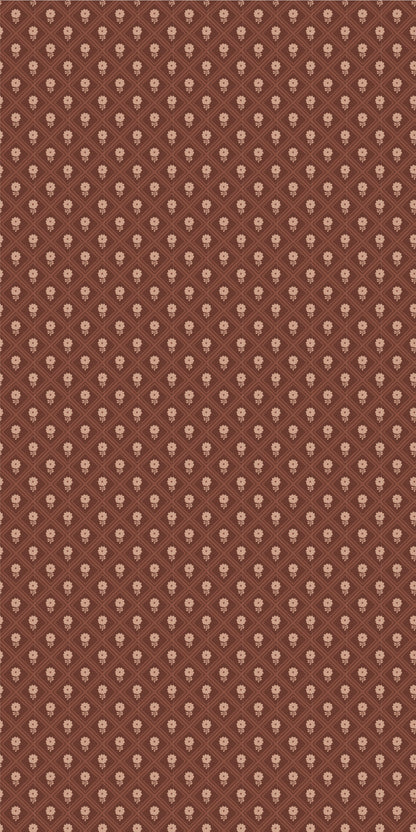 Image of Dahlia in Rust/Pink wallpaper