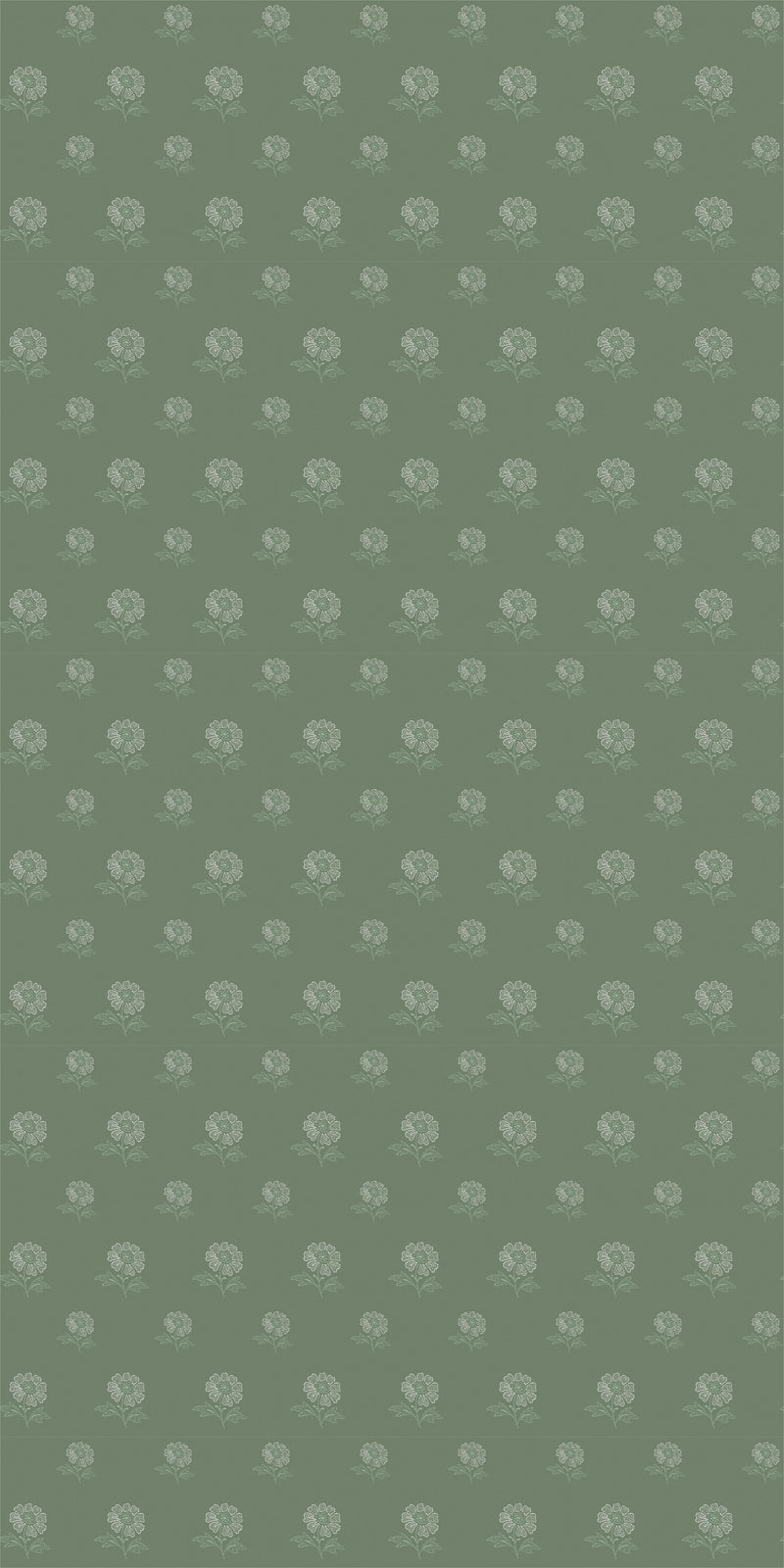 Ditzy Floral in Spring Green color