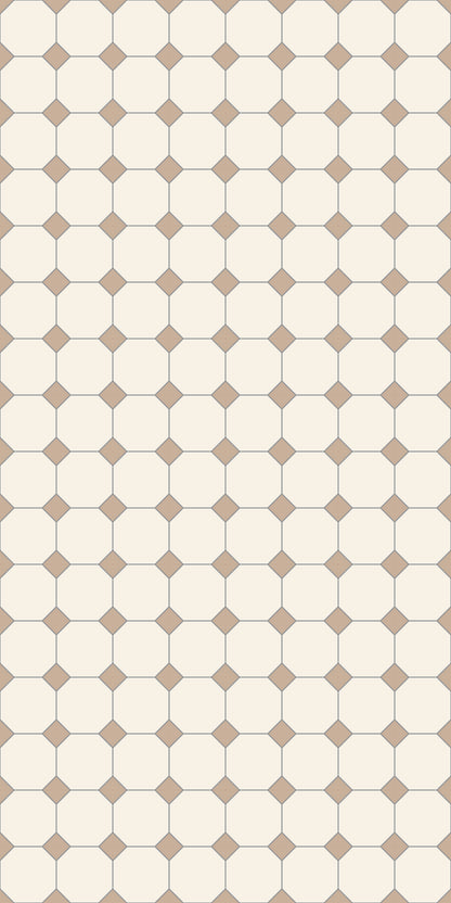 Dual Grid Tile Decal Tile/Flooring in Tanglewood/Cream
