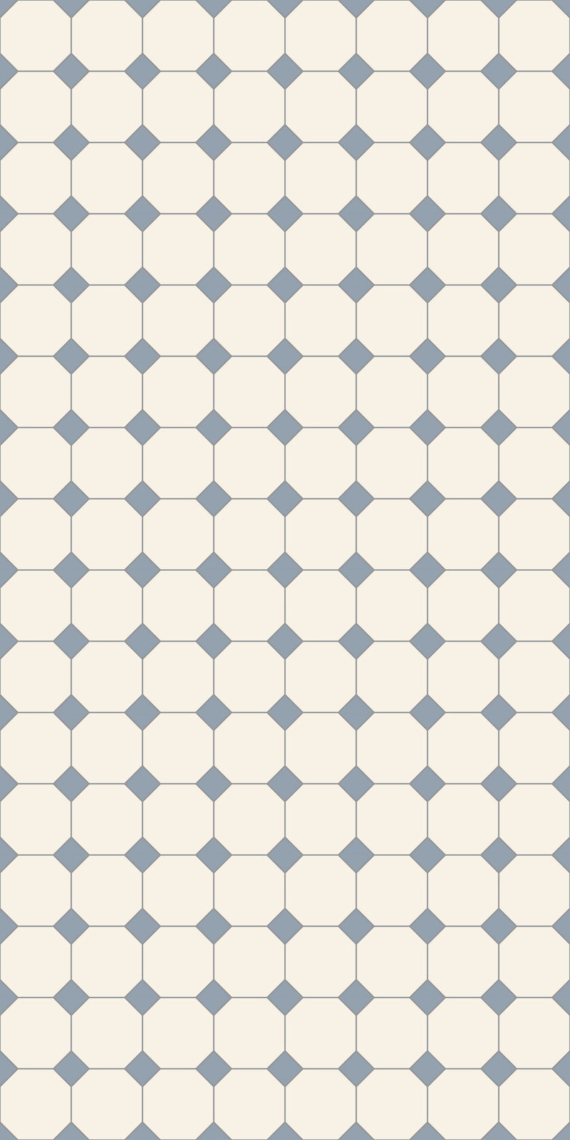 Dual Grid Tile Decal in Lake/Cream color