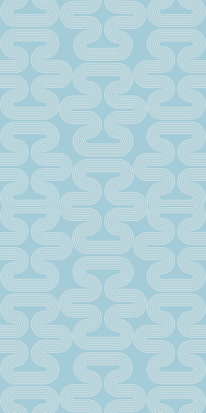 Image of Endless End in Blue Wallpaper