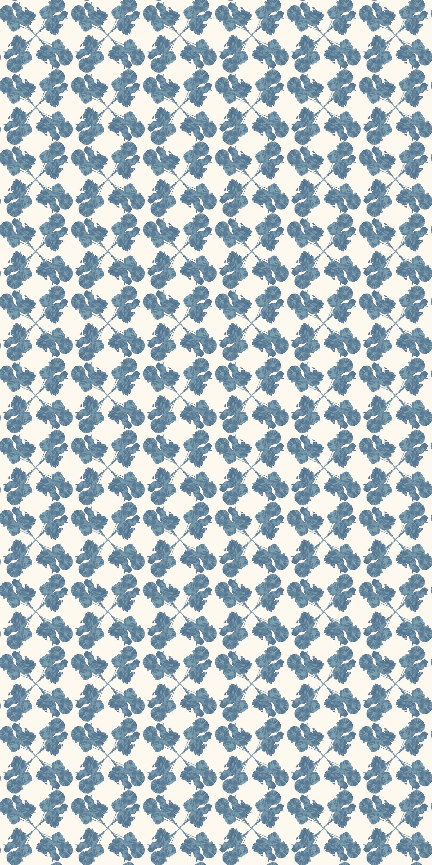 Espalier Wallpaper in Denim
