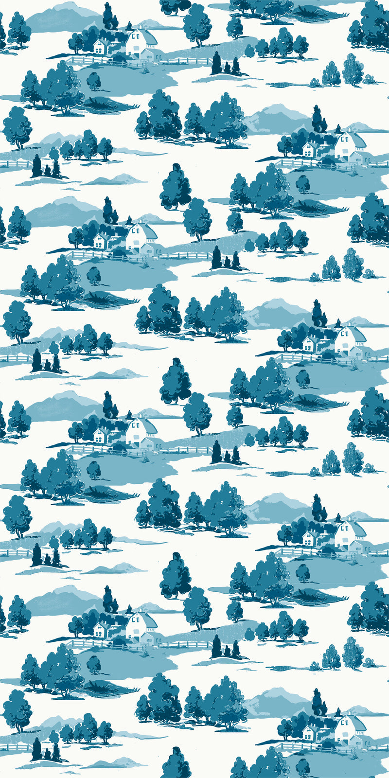 Farm Toile in Denim color
