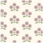 Field Floral Sheer Fabric in Mulberry