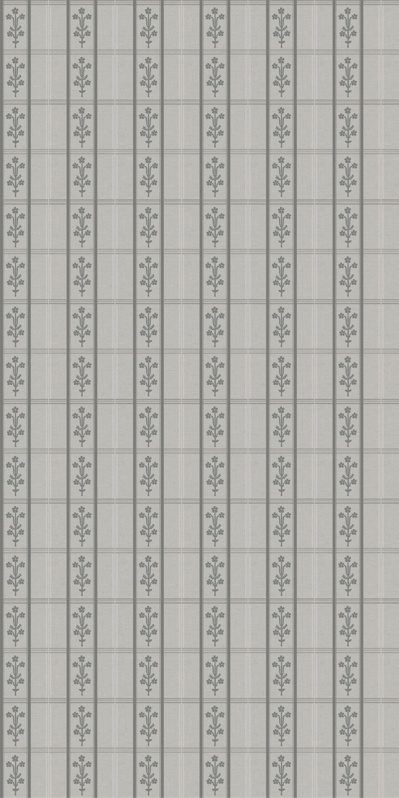 Flora Plaid in Charcoal color