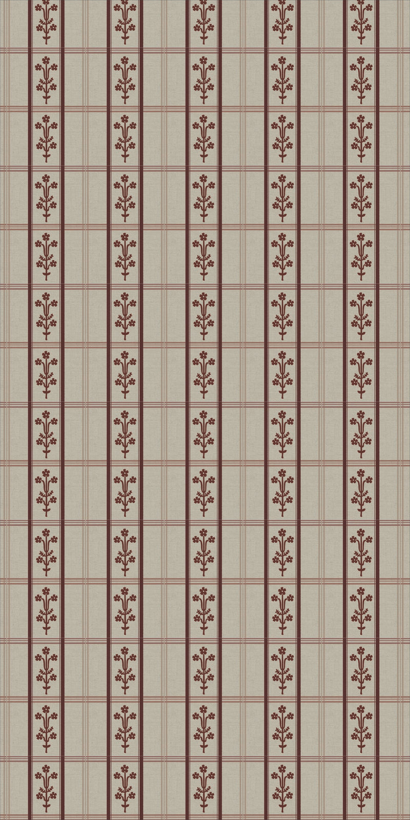 Flora Plaid in Rust/Pink color