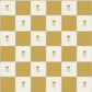 Image of Flora Vintage Check in Mustard Wallpaper