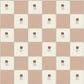 Image of Flora Vintage Check in Pink Wallpaper