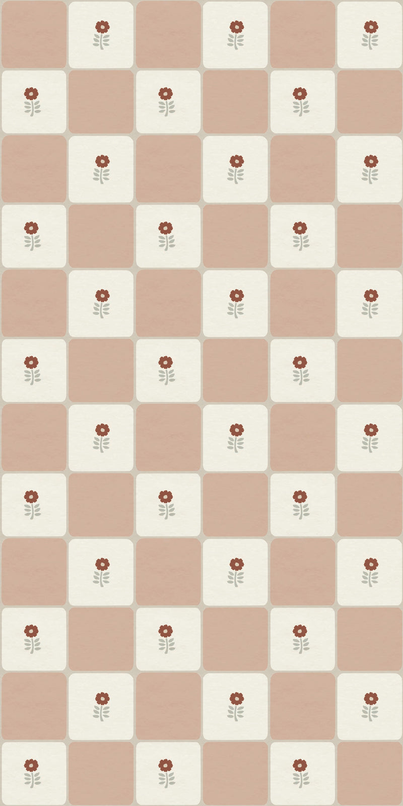 Flora Vintage Check in Pink color